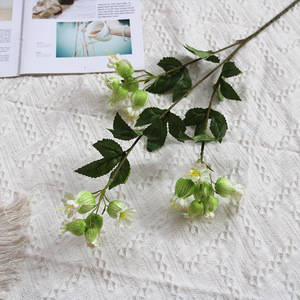 Fleurs artificielles en soie, type lanterne, toucher naturel, pour décoration intérieure, bouquets de mariage et accessoires de photographie extérieure - Product Image 2