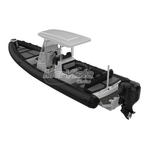 Luxury 26ft Sport RIB 800 Aluminum Deep V Hull Inflatable Boat With Motor for Ocean Waters <b>Surfing</b> Orca Rib Boat - Product Image 5