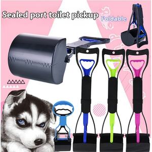 Mini recogedor ecológico para mascotas con mango largo, recogedor de residuos de plástico para perros, animales, inodoro, pala, limpiador, recogedor de basura - Product Image 3