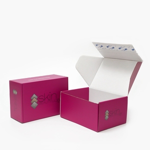 Boîte postale biodégradable auto-scellante avec logo personnalisé E-flûte en carton ondulé boîte postale <span class=keywords><strong>à</strong></span> fermeture éclair avec ruban adhésif - Product Image 2