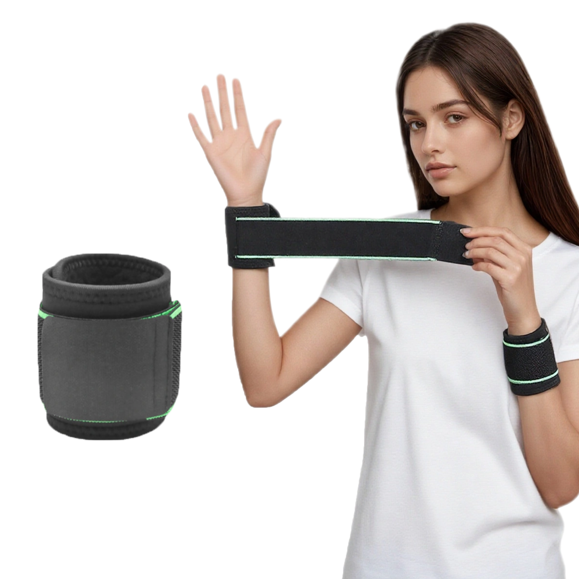 Fitness Wrist Support Brace Polyester Lightweight Wrist Strap for Weightlifting Sports 2