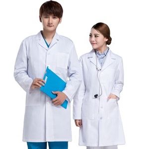 <span class=keywords><strong>Blouse</strong></span> de laboratoire <span class=keywords><strong>jetable</strong></span>, protectrice et hygiénique, en tissu polyester/coton tissé avec détection des éclats d'aiguilles, pour usage hospitalier et industriel alimentaire - Product Image 1
