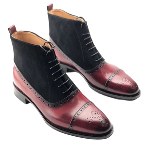 Botas de Invierno Cie MA38 Personalizadas de Cuero de Becerro de Grano Completo con Cordones, Botas Clásicas Hechas a Mano con Suela Goodyear Transpirable para Hombre - Product Image 1