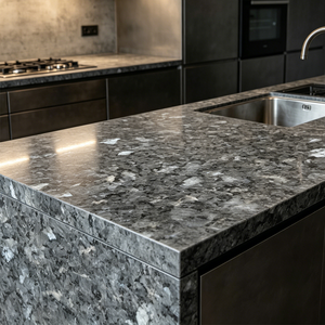 Losa de Granito Perla Plateada Natural Pulida Moderna de Primera Calidad, Cortada a Medida, Duradera para Cocina, Baño y Exteriores - Product Image 3