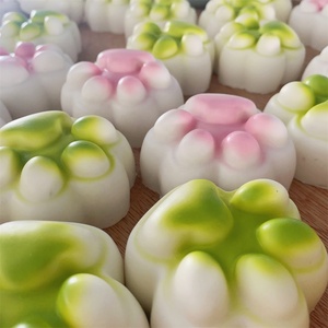 <b>Pink</b> Matcha Cat Claw Soft Gradient Paint <b>Spraying</b> Handmade Crafts Small Gift Jelly Slow Rebound Play DIY Props Soothing Model - Product Image 3