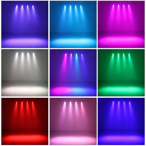 Mini UV 12 LED ánh sáng sân khấu màu tím chiếu đèn 36 Wát cho Câu lạc bộ dj mini Par LED chiếu sáng - Product Image 6