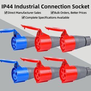 Высокое качество IP44 16A/32A промышленные вилки и розетки 3P4P5P мужской и женский медный материал 4 и 2 розетки переменного тока - Product Image 6