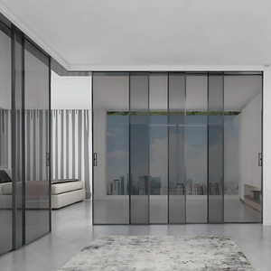 Porte coulissante suspendue en alliage d'aluminium de haute qualité GS pour bureaux et espaces commerciaux - Product Image 6