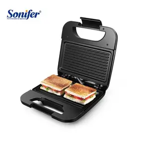 Sonifer SF-6104 бытовой 220v, 2 ломтика пластина мини красный Электрический хлеб машина для производства сэндвич с нагревательный элемент