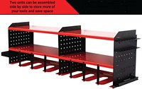 Station de charge pour perceuse sans fil avec panneau perforé, étagère utilitaire, organisateur d'outils électriques avec barre magnétique, bac de rangement