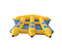 Vente en gros de jouets aquatiques gonflables en PVC certifiés CE, type Flyfish/Fish Flying, 4,2 m x 3,6 m, couleur personnalisée disponible