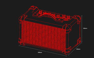 Artiste-amplificateur Portable 15W avec batterie Rechargeable intégrée, pour <span class=keywords><strong>guitare</strong></span> <span class=keywords><strong>électrique</strong></span>, Interface de Microphone, <span class=keywords><strong>prix</strong></span> de gros, livraison gratuite - Product Image 4