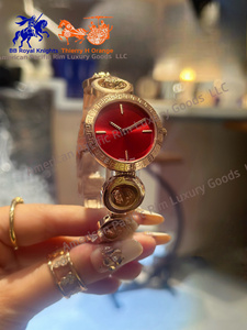 Montre élégante de luxe rétro pour femme CC avec cadran carré, mouvement à quartz, bracelet en diamant et motif guépard - Product Image 4