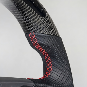 Volante Deportivo de Fibra de Carbono Real con LED de Velocidad y RPM para <span class=keywords><strong>Tesla</strong></span> <span class=keywords><strong>Model</strong></span> <span class=keywords><strong>S</strong></span> <span class=keywords><strong>X</strong></span> <span class=keywords><strong>2021</strong></span> <span class=keywords><strong>2022</strong></span> Plaid 3 Runner - Product Image 4