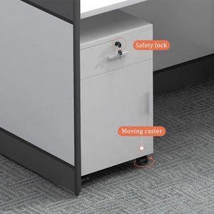 Call Center Modern Modular Office cubile Workstation 6 orang orang Office Partition Workstation meja - Product Image 3