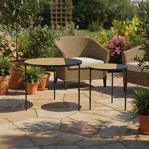 Table basse imbriquée moderne de luxe Conception unique de trous Meubles de salon durables faits à la main pour la maison Villa Hôtel Appartement Utilisation - Product Image 5