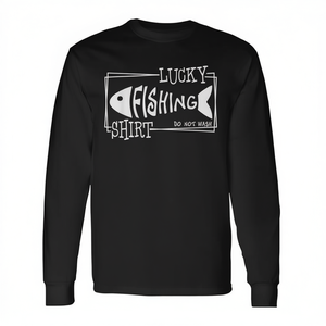 Camiseta de pesca Lucky de manga larga para pescadores con diseño de peces - Product Image 2