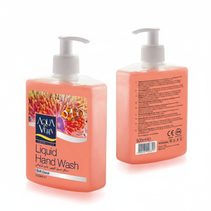 Jabón Líquido para Manos AquaVera 500ml, Aroma a Coco y Rosa, Antiséptico, Certificado ISO 9001, Jabón para Baño - Product Image 2