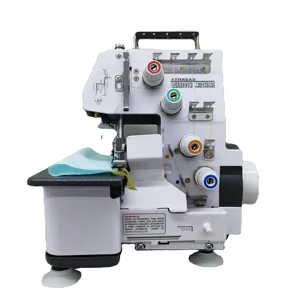 HOT sale JUKKY434 Multi functional mini overlock sewing machine 3 4 thread dress gray household portable good price for home use