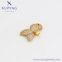A00896823 Bijoux XUPING Plaqué or 24K Personnalité de la mode Zircon cubique synthétique Animal Poisson 3D mignon Grand pendentif