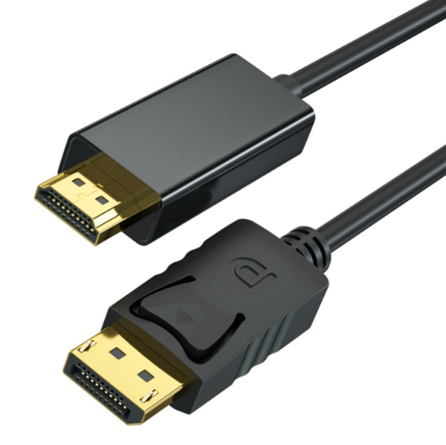 1.8M DisplayPort to HDTV Digital AV Cable DP Male to 19-Pin Type a 4K 1080P Converter Cord for PC Laptop Monitor Projector
