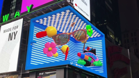 Mur vidéo LED 3D nu personnalisé extérieur Ultra HD grand écran LED de mur vidéo publicitaire pour centre commercial carré