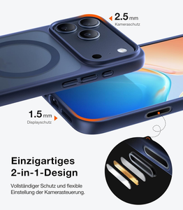 Funda Protectora Magnética Antigolpes para Teléfono con Carga Inalámbrica, Sensación Mate, TPU+PC, para <span class=keywords><strong>iPhone</strong></span> 17 <span class=keywords><strong>Pro</strong></span> <span class=keywords><strong>Max</strong></span>/17 <span class=keywords><strong>Pro</strong></span>/17 Air - Product Image 5