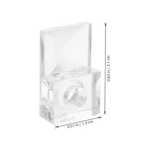 6毫米3毫米玻璃扣家具螺丝玻璃夹家用固定塑料镜扣镜夹