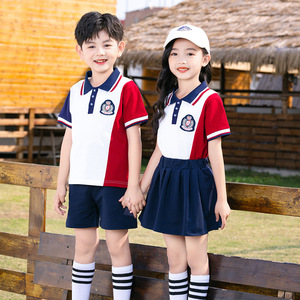 Set Uniforme Scolastica per <span class=keywords><strong>Prima</strong></span> Elementare, Scuola Primaria, Asilo, Uniforme Estiva, Completo per Cerimonia di Diploma, Divisa Sportiva Rossa per Bambini - Product Image 6