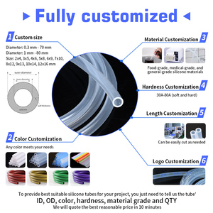 <span class=keywords><strong>Tubi</strong></span> <span class=keywords><strong>in</strong></span> Silicone Resistenti alle Alte Temperature Certificati per Uso Medico e Alimentare Altamente <span class=keywords><strong>Flessibili</strong></span> <span class=keywords><strong>in</strong></span> <span class=keywords><strong>Gomma</strong></span> Siliconica Pura per Peristaltica - Product Image 5