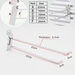 Support d'affichage en carton avec crochets de suspension, crochets métalliques double ligne en acier au carbone chromé pour étiquettes de prix de ceintures - Product Image 4