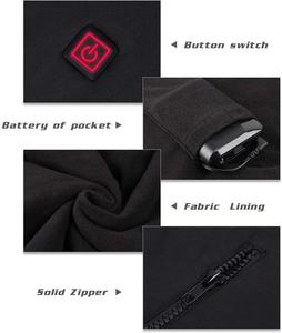 <span class=keywords><strong>Gilet</strong></span> <span class=keywords><strong>chauffant</strong></span> USB léger pour <span class=keywords><strong>homme</strong></span>, 3 niveaux de chaleur, veste chauffante électrique, chauffe-corps pour le travail en extérieur en hiver, la conduite à moto - Product Image 3