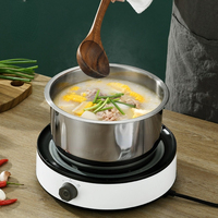 5 pièces ensemble de marmites à soupe bol marmites casseroles récipients de stockage des aliments ensembles d'ustensiles de cuisine en acier inoxydable casserole de cuisson de cuisine