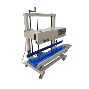 Machine semi-automatique de scellage de <span class=keywords><strong>film</strong></span> de modèle vertical en aluminium plastique scelleuse de bande machine continue de cachetage de bande de sac - Product Image 2