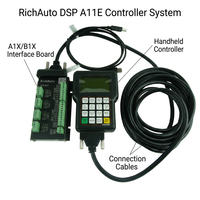 Contrôleur de routeur CNC hors ligne Jle Cnc Tech Richauto A11S 3 axes DSP, haute résistance aux interférences, prise en charge de l'ajustement de la vitesse via clé USB
