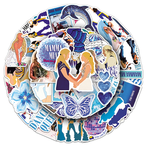50 pegatinas personalizadas con temática creativa de la película musical <span class=keywords><strong>MAMMA</strong></span> <span class=keywords><strong>MIA</strong></span>, estilo artístico, para equipaje, cámara, tableta, ¡gran oferta de fábrica! - Product Image 6