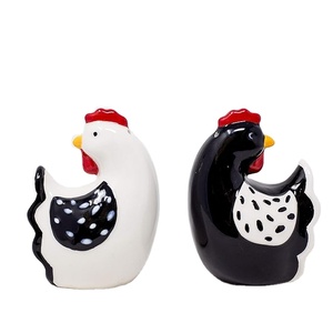 Gall&Zick - Saliera e pepiera, in ceramica, multicolore