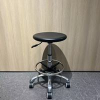 Tabouret de travail en cuir polyuréthane durable, chaise ronde personnalisable en couleur pour caissier de magasin de centre commercial, période de garantie de 5 ans