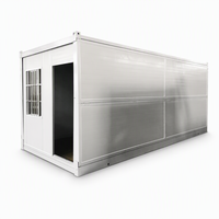 Maison conteneur pliable en acier, installation rapide, bureau temporaire mobile, villa, bar extérieur