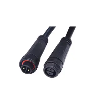 Custom M16 waterproof connector threaded assembled IP67 signal connector socket connector