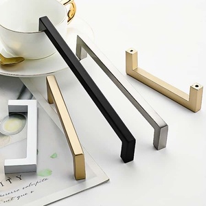 Alüminyum Alaşımlı Döküm Kare Çubuk Çekmeceler - Mutfak Komodin Mobilya Donanımı için Modern Minimalist Kulplar (Dayanıklı) - Product Image 6