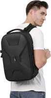 Kamerarucksack für DSLR/SLR/spiegellose Kameras, wasserdichte Hartschalen-Tasche mit Reißverschluss, 15,6-Zoll-Laptopfach, Stativhalterung