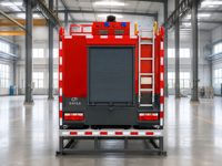Camion de pompiers à mousse de 5 tonnes, capacité 3200L eau, 1600L mousse, réservoir en acier au carbone et acier inoxydable, pompe CB10/30 30L/s, lance de lutte contre l'incendie PL8/24