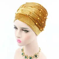 सिर पर लपेट मनके डिजाइनर मखमल स्कार्फ सिर कैप कवर शैली headwrap पगड़ी हिजाब महिलाओं