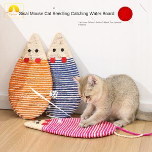 Moderne Stock Lederen Huid Tao Muis-Vormige Sisal Cat Scratcher Plastic Slijpen Klauw Kiezen Wensen Speelgoed Cat Cat Trees Scratcher - Product Image 4