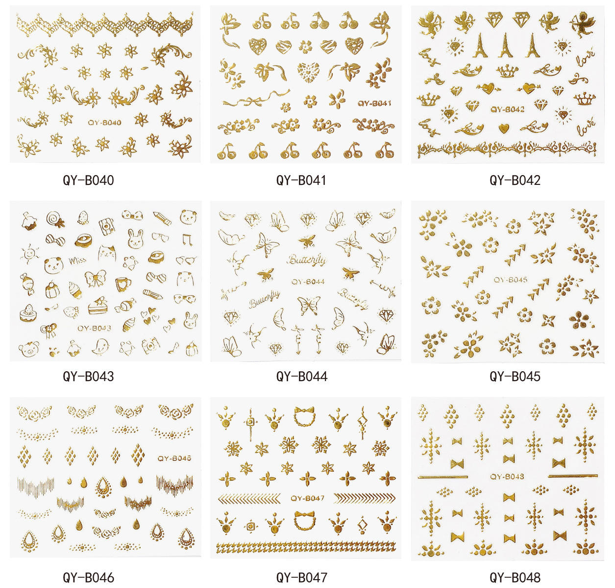 QY - B031-060) ชุดของ30ชิปเปลือยไม่ซ้ำในบรรจุภัณฑ์ถุง OPP