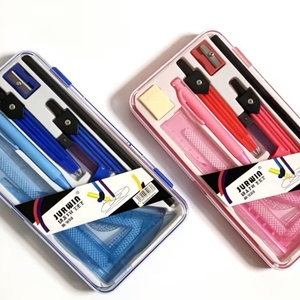 Ensemble de compas en plastique pour étudiants, le plus populaire, en promotion, pour examens, dessin et peinture, avec crayon, règle et gomme - Product Image 6