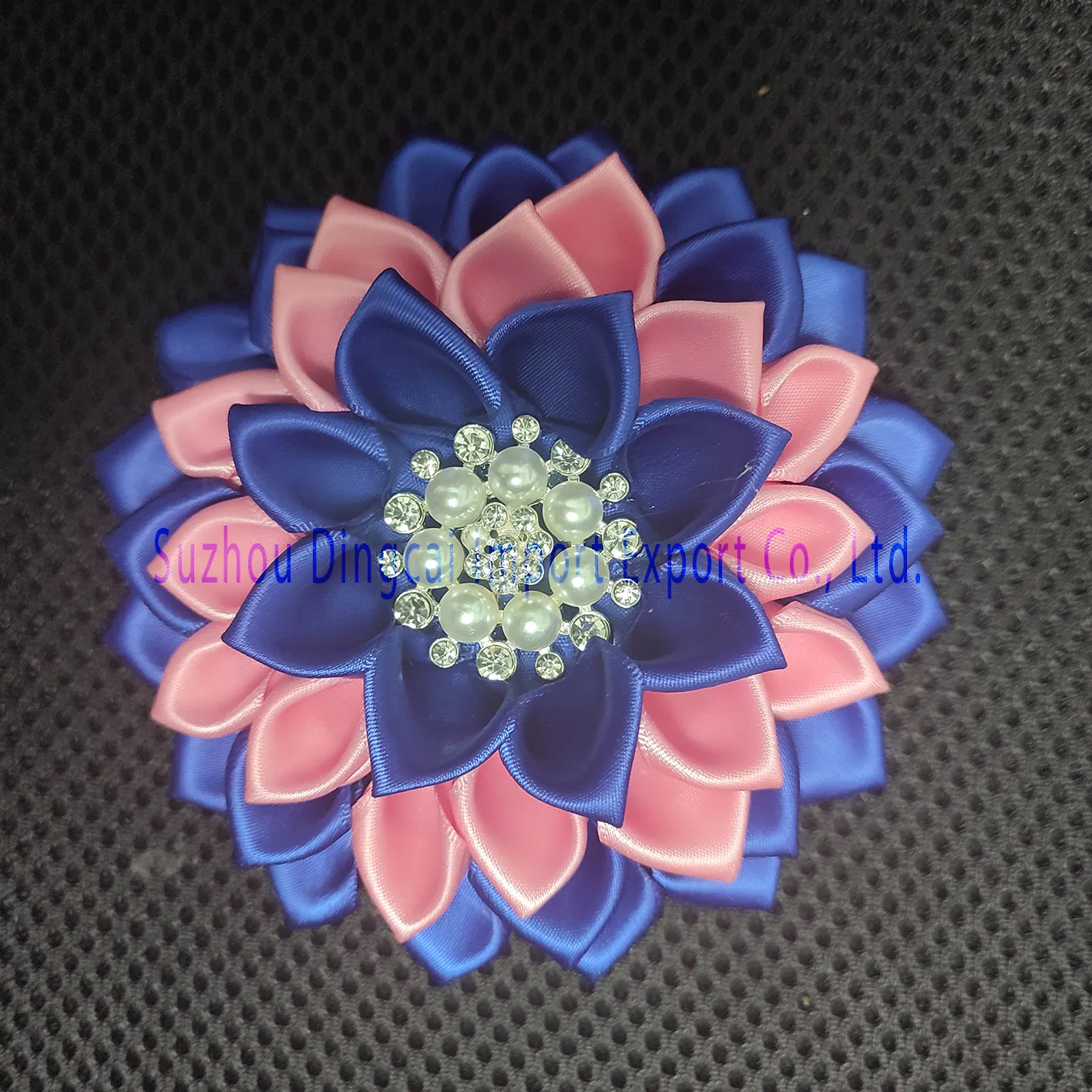 4.5 Inches 48 Petals High Quality Dark Blue and Pink JJ Sorority Greek Letters Corsage