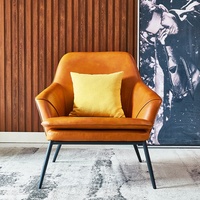 Fauteuil de loisirs moderne de luxe avec accoudoir unique pour salon, salle à manger, extérieur, école, hôtel, appartement, lecture, réception