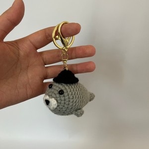 Peluche <span class=keywords><strong>de</strong></span> foca <span class=keywords><strong>amigurumi</strong></span> <span class=keywords><strong>de</strong></span> ganchillo hecho a mano, lindo animal marino, mini juguete, regalo <span class=keywords><strong>de</strong></span> cumpleaños para amantes <span class=keywords><strong>de</strong></span> la vida marina, algodón PP lavado - Product Image 6